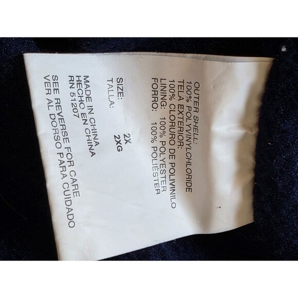 Misty Harbor Original Green Hooded Rain Jacket 2X - Picture 9 of 9